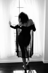 black white boudoir orlando